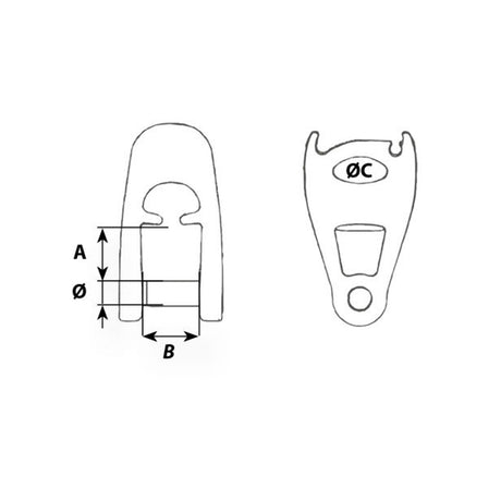 Wichard MXEvo 2:1 Main Halyard Shackle - 8mm Allen Head Pin, for Max Rope Size 10mm_Additional1