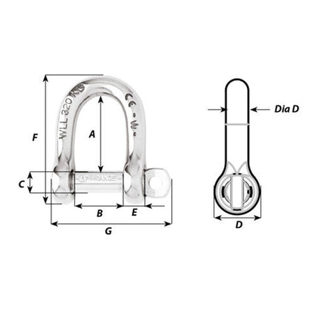 Wichard Self-Locking D Shackle - 13/32 in._Additional1