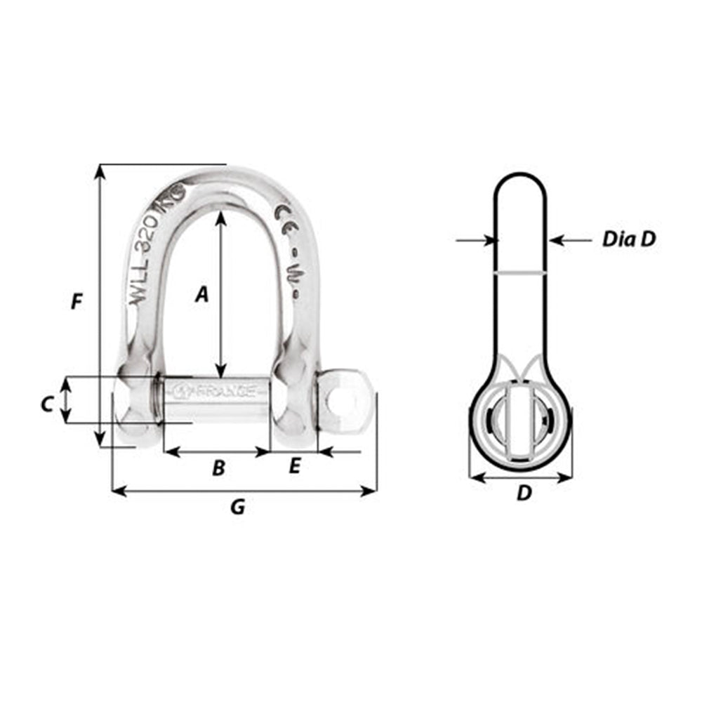 Wichard Self-Locking D Shackle - 15/32 in._Additional1