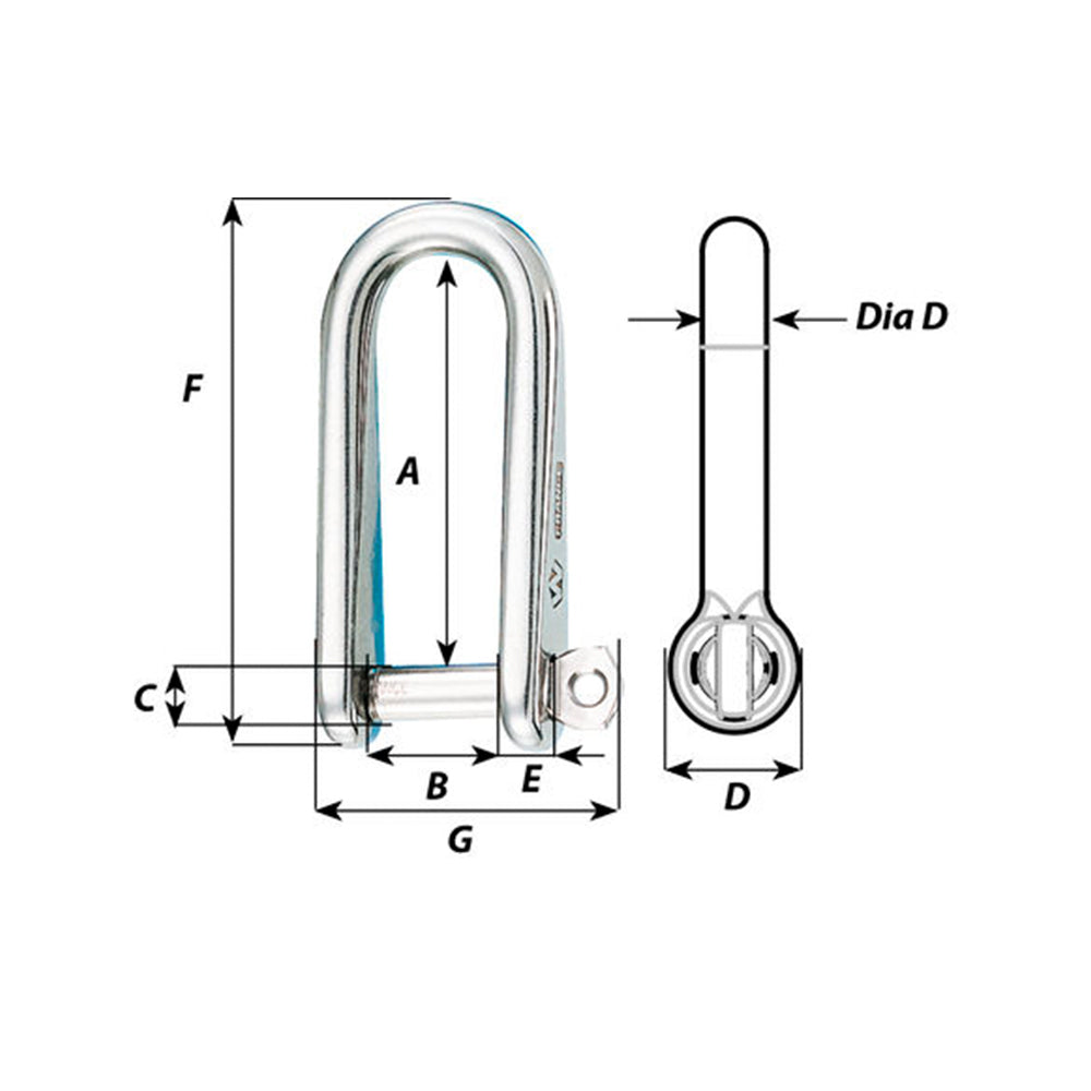 Wichard Self-Locking Tack Shackle - 1/4 in._Additional1