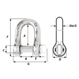 Wichard Captive Pin D Shackle - 5/32 in._Additional1