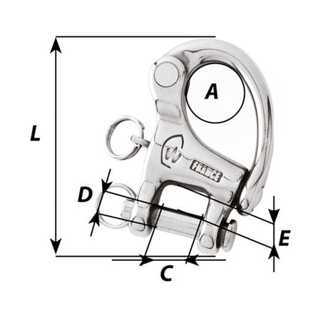 Wichard Clevis Pin Shackle - Pin 86mm (3 3/8in.)_Additional1