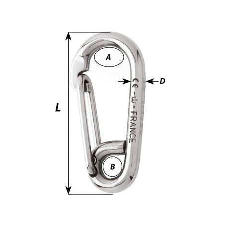 Wichard Carbine Hook - Symmetric with Eye 15/32 in._Additional1