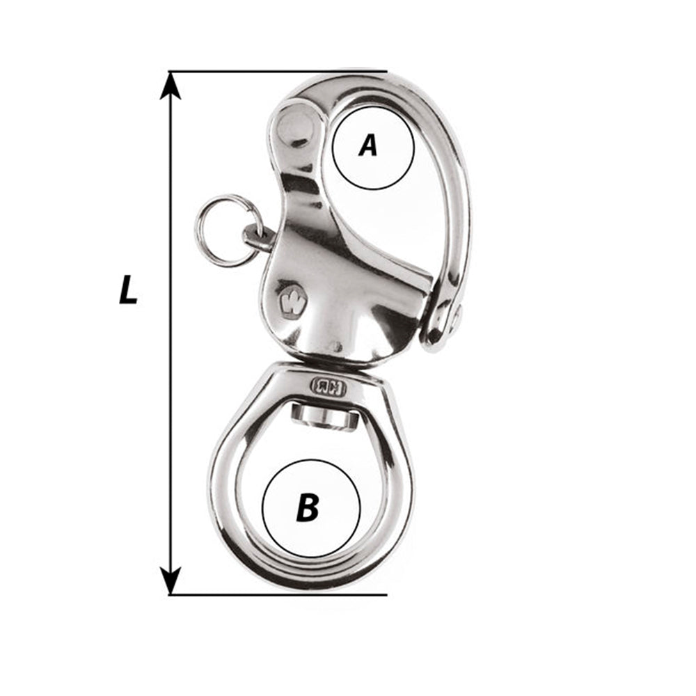 Wichard HR Snap Shackle - Large Bail - Small_Additional1