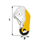 Wichard Safety Snap Hook - Double Action - Yellow_Additional1