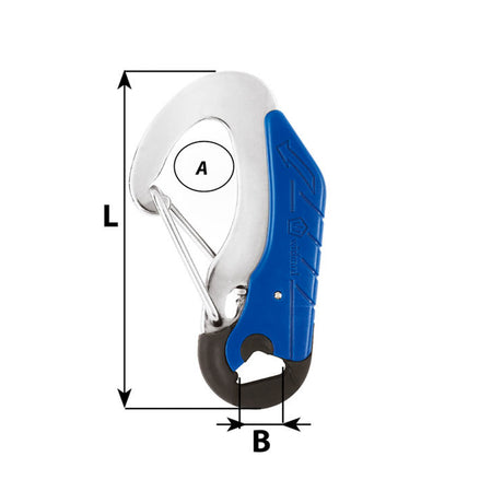 Wichard Safety Snap Hook - Double Action - Blue_Additional1