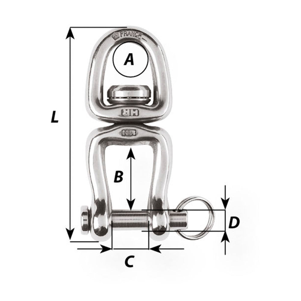 Wichard Swivel with Clevis Pin - Medium_Additional1