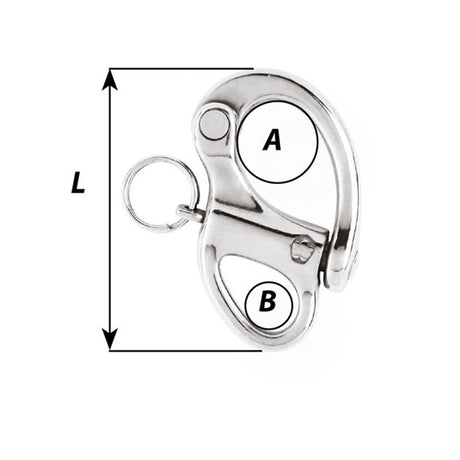 Wichard HR Snap Shackle - Fixed Eye - Small_Additional1