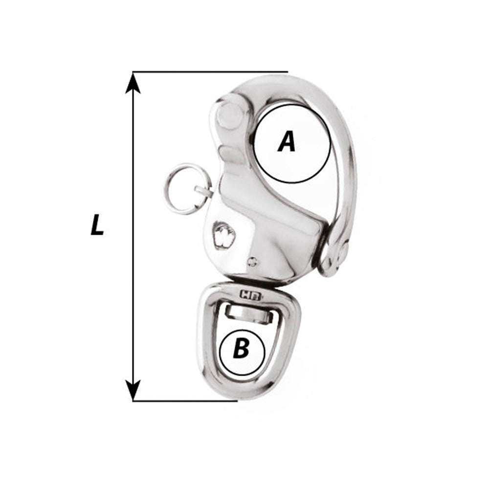 Wichard HR Snap Shackle - Swivel Eye - Large_Additional1