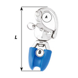 Wichard HR Snap Shackle - Thimble Eye - Medium_Additional1