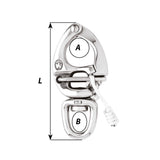 Wichard Quick Release Snap Shackle - Swivel Eye - XSmall_Additional1