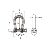 Wichard Titanium Bow Shackle - 13/32 in._Additional1