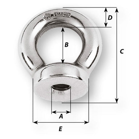 Wichard Eye Nut - 6mm - 1/2 in. dia._Additional1