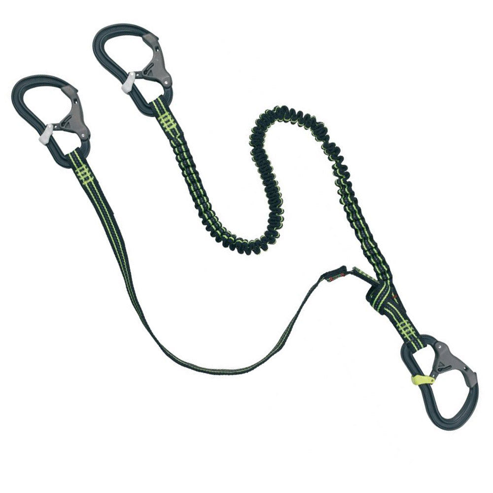 Wichard ProLine Tether - 2m Elastic + 0.8m Flat Webbing, 3 ProSnap Hooks, and Overload Indicator