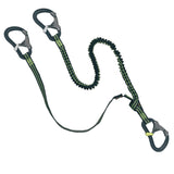 Wichard ProLine Tether - 2m Elastic + 0.8m Flat Webbing, 3 ProSnap Hooks, and Overload Indicator