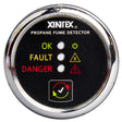 Xintex Propane Fume Detector w/Plastic Sensor - No Solenoid Valve - Chrome Bezel Displa