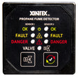 Xintex Propane Fume Detector & Alarm w/2 Plastic Sensors & Solenoid Valve - Square Black Bezel Displ