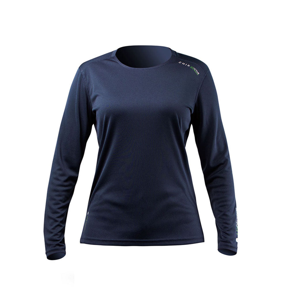 Zhik T-Shirt - UV Active Long Sleeve - Navy (Women)