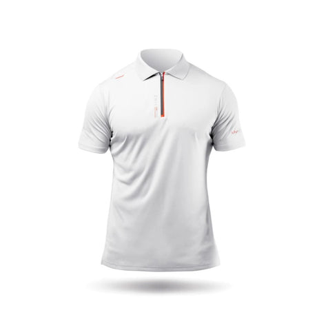 Zhik UV Active Zip Sports Polo - White