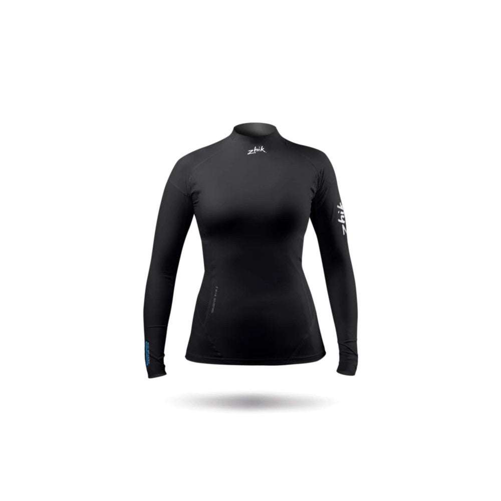 Zhik Rash Guard - Eco Spandex - Long Sleeve Top - Black (Women)