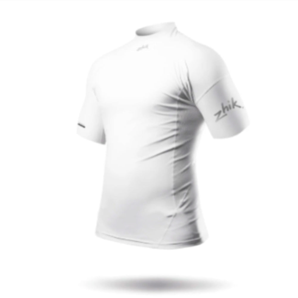 Zhik Rash Guard - Eco Spandex - Short Sleeve Top - White (Men)_Additional2