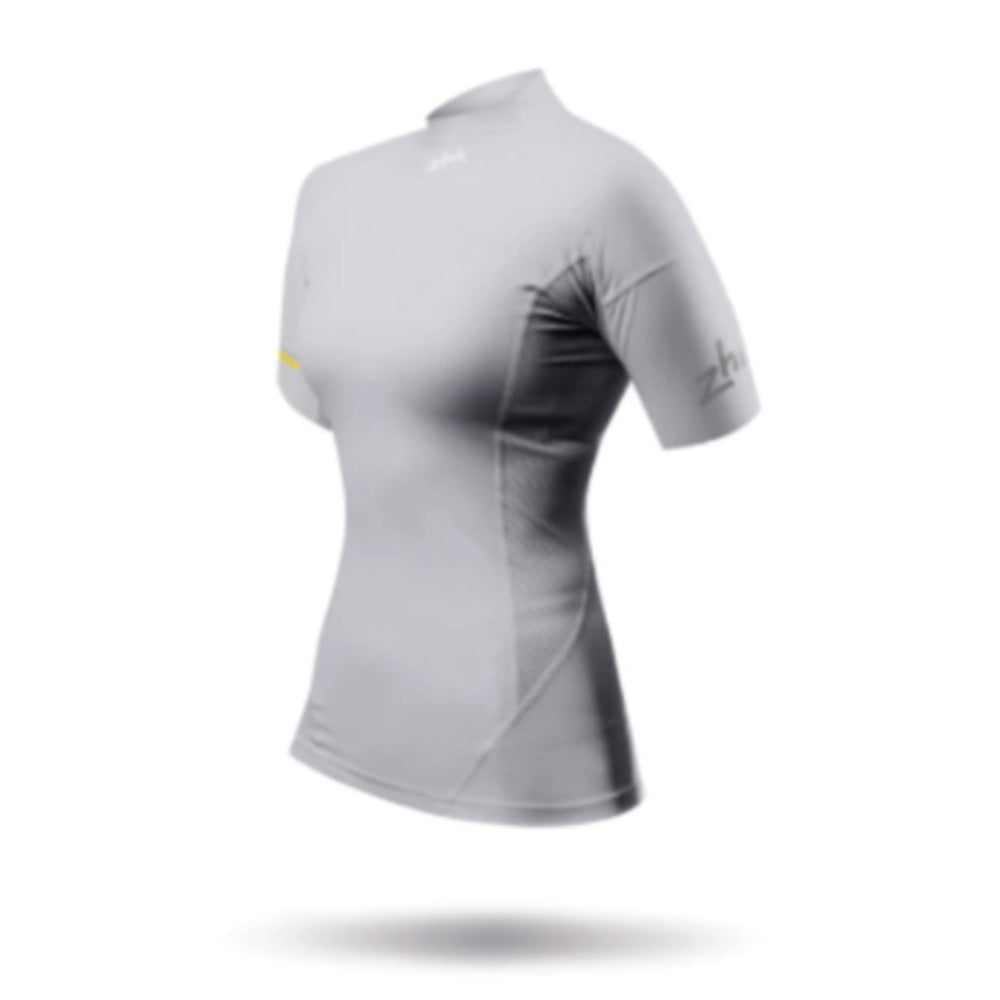 Zhik Rash Guard - Eco Spandex - Short Sleeve Top - Platinum (Women)_Additional2