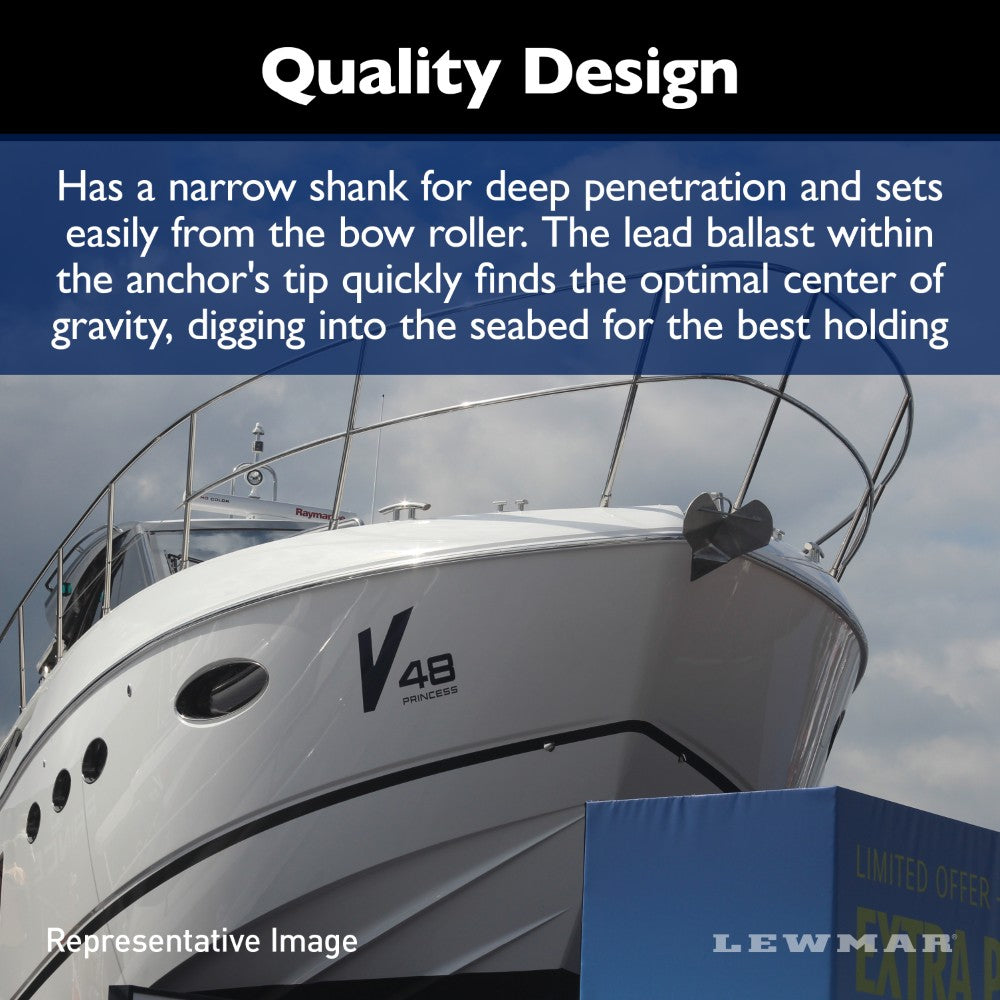 Lewmar Delta Anchor - DTX (Stainless Steel) - 55 lb (24.9 kg)