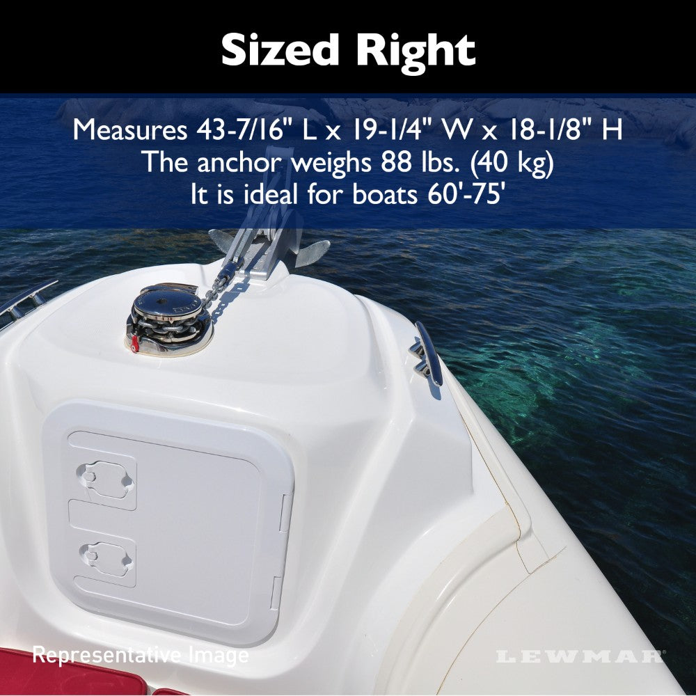 Lewmar Delta Anchor - DTX (Stainless Steel) - 88 lb (39.9 kg)