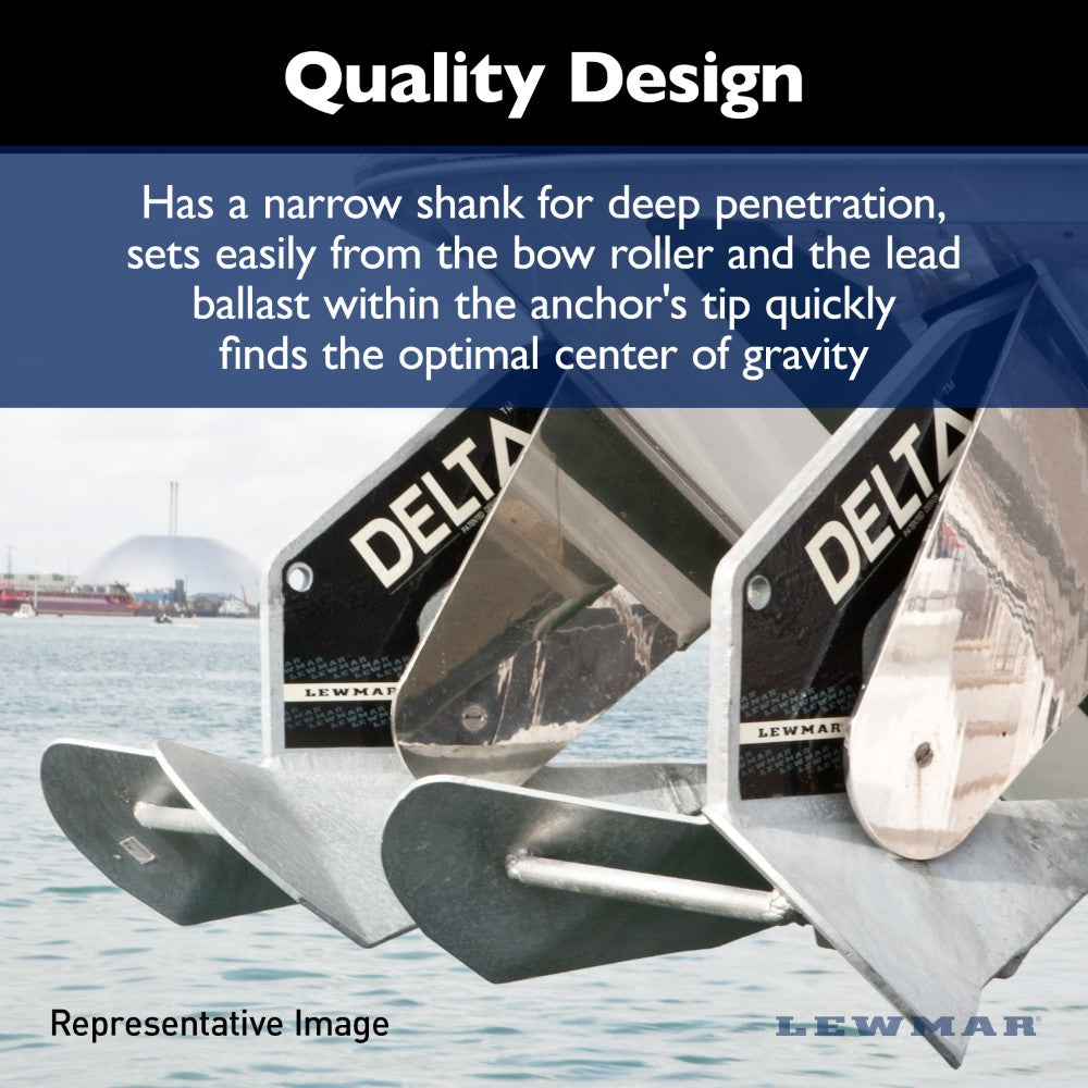 Lewmar Delta Anchor (Galvanised) - 44 lb (20 kg)