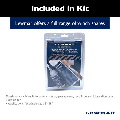 Lewmar Winch Service Kit - Maintenance Kit