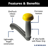 Lewmar Winch Handle - 8 in. / Aluminum / Speed Grip / Locking - One Touch