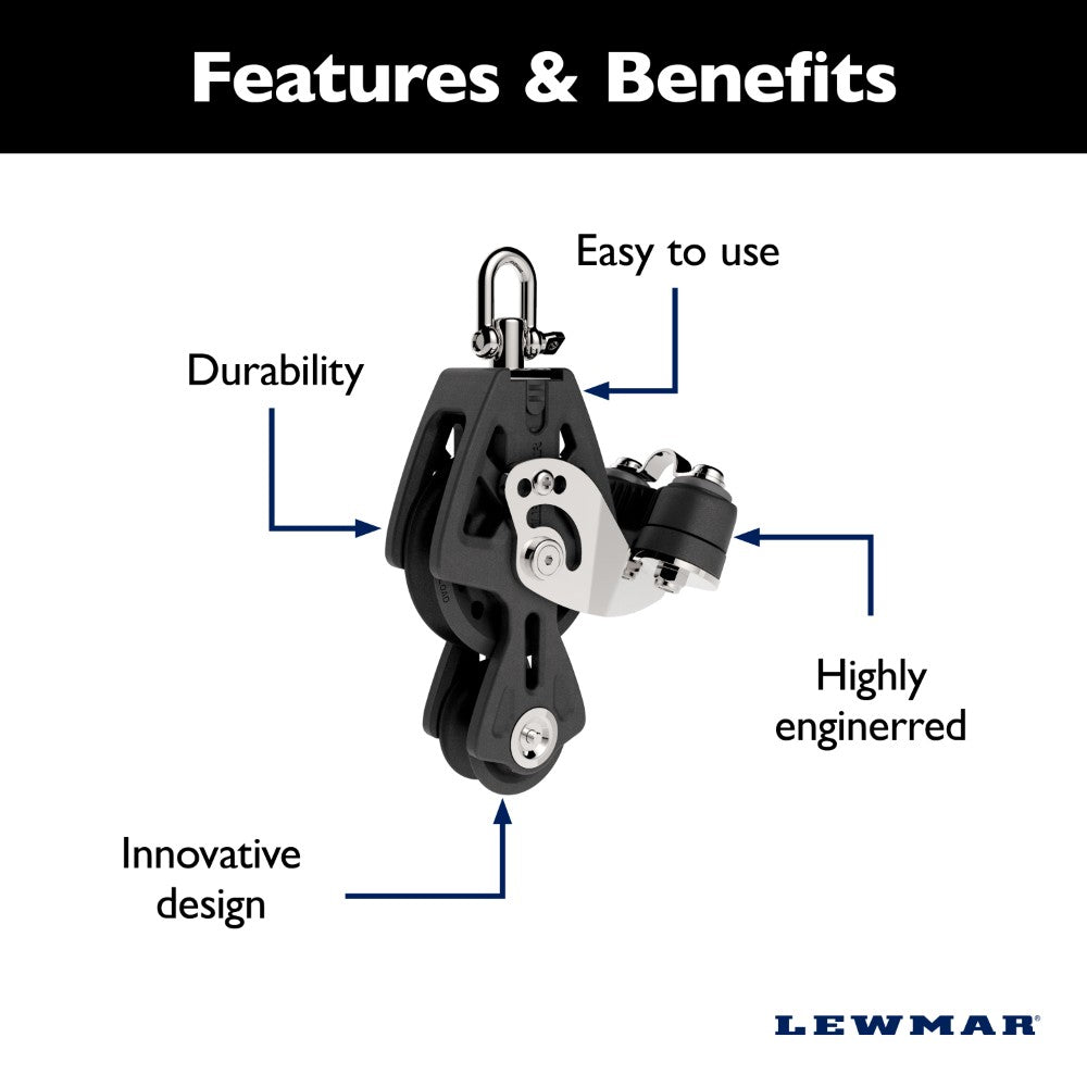 Lewmar 72mm Fiddle Becket Cam Synchro Block