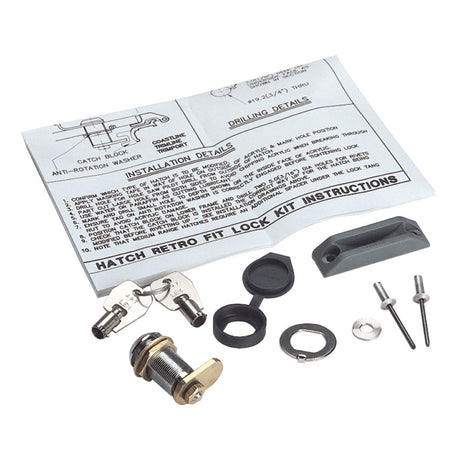 Lewmar Hatch Lock & Key Kit