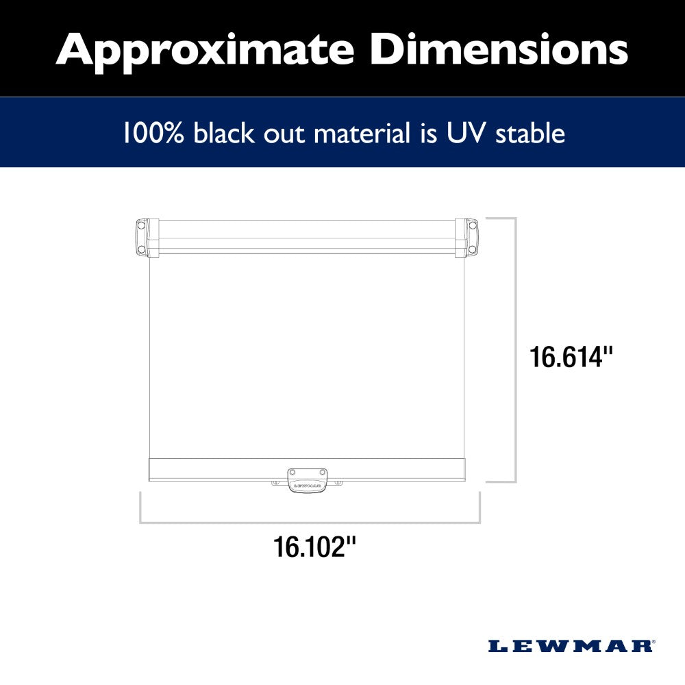 Lewmar Eclipse Portlight Roller Shade Size 0