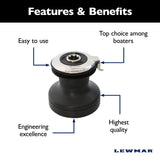 Lewmar Self Tailing Winch EVO Size 55 - Aluminum Black / Two Speed