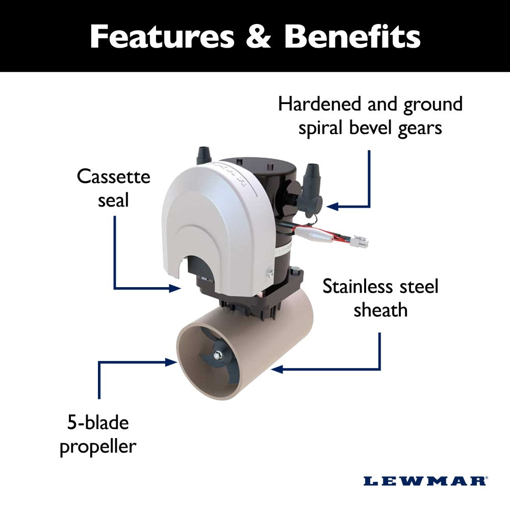 Lewmar Bow Thrusters - 110TT Electric 12V 61.7 lbf (28.0 kgf) (Kit)