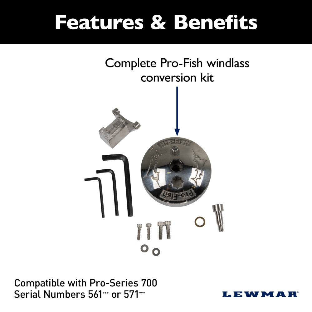 Lewmar Pro Fish Conversion Kit