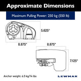 Lewmar Windlass - Pro-Sport 550G Free Fall 700W Horizontal Electric 12V Gypsy Only 6/7mm - DIN 766