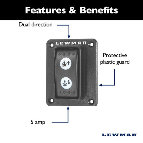 Lewmar Guarded Rocker Switch