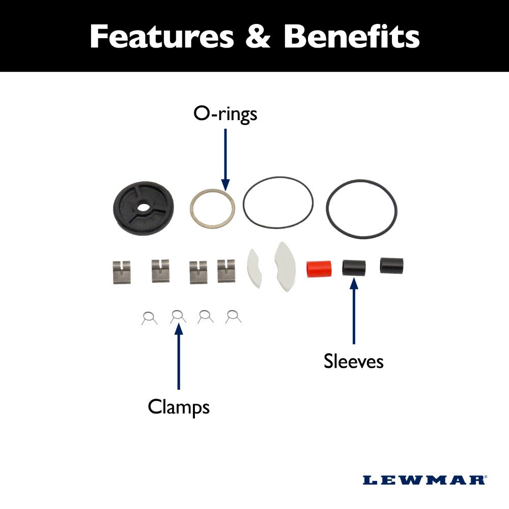 Lewmar Winch Service Kit - Ocean Standard 6 to 40, ST 14 to16,EVO ST 15 Spares Kit