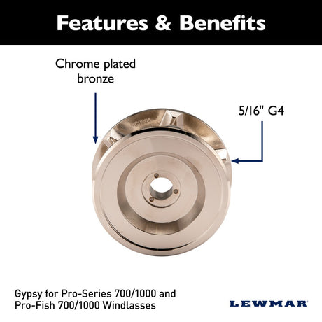 Lewmar Pro Series Gypsy RC 5/16" G4(516)