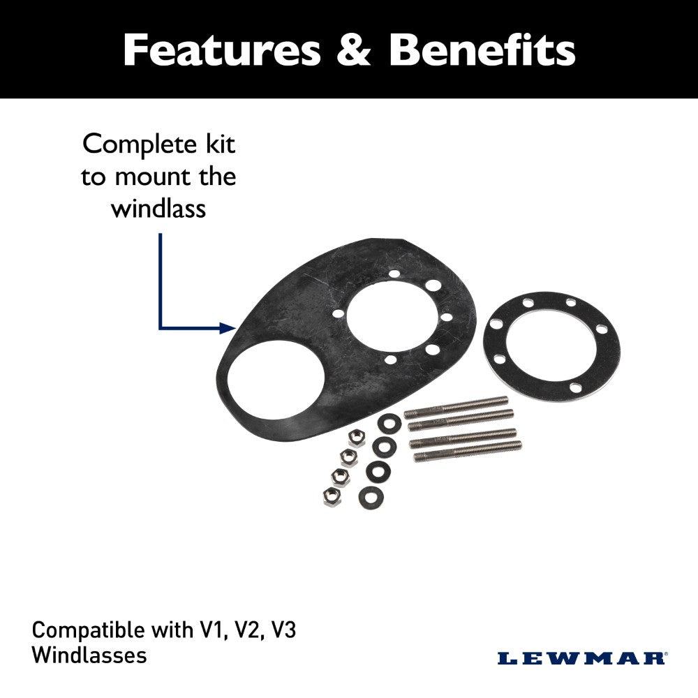 Lewmar Mounting Kit (Metric) V1/2/3