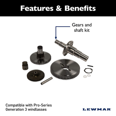 Lewmar Pro Series Gen 3 Gears & Shaft Kit