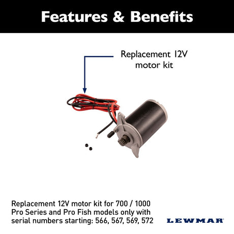 Lewmar Pro Series Gen 3 12V Motor Kit